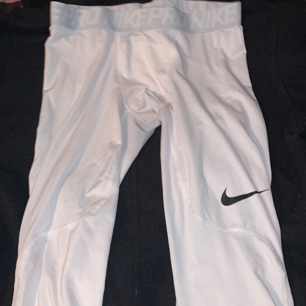 Nike compression pants in white, size L good for any sports
